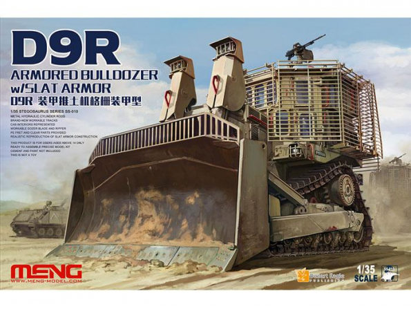 Meng maquette militaire SS-010 D9R BULLDOZER BLINDE ARMÉE ISRAÉLIENNE 1/35