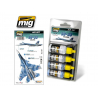 MIG peinture 7208 Set couleurs Sukhoi SU-33 4 x 17ml