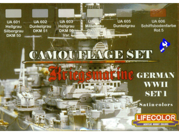 Lifecolor peinture cs09 set camouflage Kriegsmarine