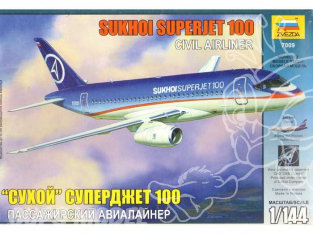 Zvezda maquette avion 7009 Sukhoi Superjet 100 1/144