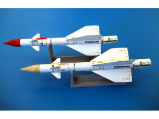 Plus Model kit resine AL4053 MISSILES AIR-AIR A Moyenne Portée RUSSE R-98MR AA-3C Anab 1/48