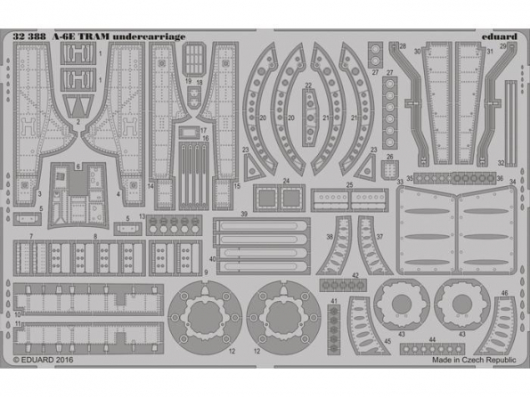 Eduard photodécoupe avion 32388 Undercarriage A-6E TRAM Trumpeter 1/32