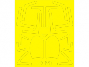 Eduard Express Mask JX190 A-6E Tram Trumpeter 1/32