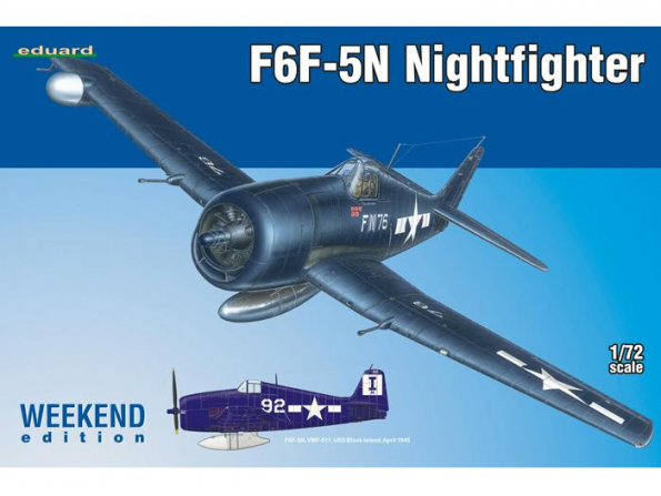 EDUARD maquette avion 7434 F6F-5N Nightfighter Weekend Edition 1/72