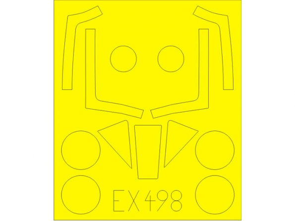 Eduard Express Mask EX498 Meteor F.8 Airfix 1/48