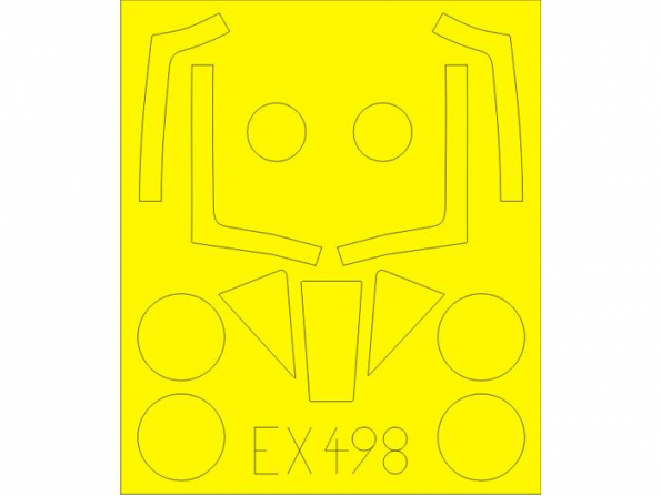 Eduard Express Mask EX498 Meteor F.8 Airfix 1/48