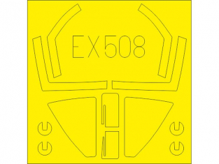 Eduard Express Mask EX508 Sea Harrier FRS.1 Kinetic 1/48