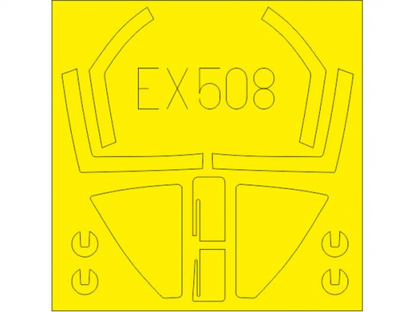 Eduard Express Mask EX508 Sea Harrier FRS.1 Kinetic 1/48