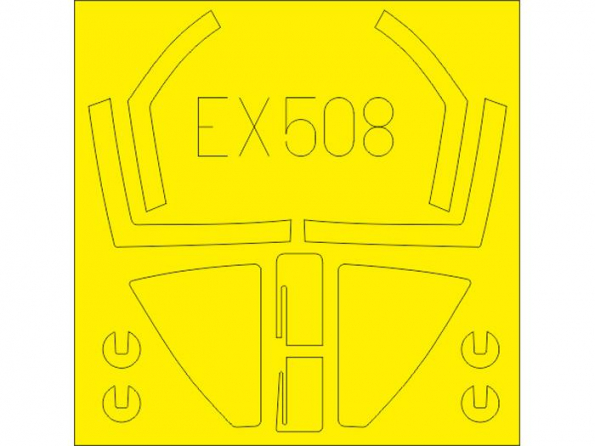 Eduard Express Mask EX508 Sea Harrier FRS.1 Kinetic 1/48