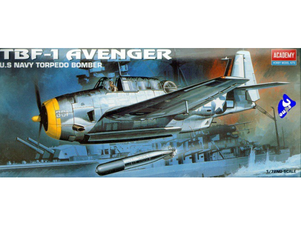 Academy maquettes avion 12452 Grumman TBF-1 Avenger 1/72