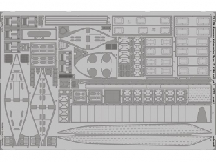 Eduard photodecoupe 53159 Sous marin Allemand Type IX C/40 Hull partie 2 Revell 1/72