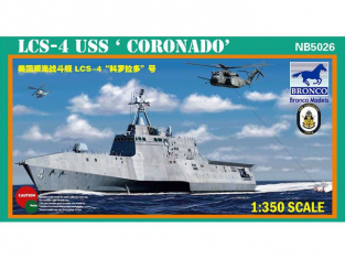 BRONCO maquette bateau nb 5026 LCS-4 USS Coronado 1/350