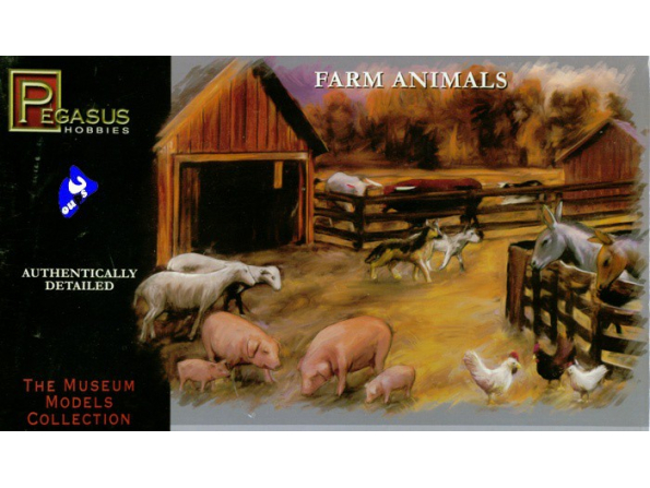 Pegasus maquette diorama 7006 Animaux de ferme 1/48