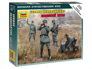 Zvezda maquette figurine 6133 Etat-Major Allemand WWII 1/72