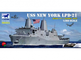BRONCO maquette bateau nb 5024 USS New York LPD-21 1/350