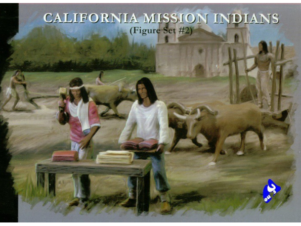 Pegasus maquette figurines 7005 Missionaires & Indiens 1/48