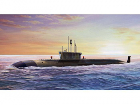BRONCO maquette bateau nb 5022 Sous-marin Russe Projet 955 Borei Yuri Dolgoruky SSBN 1/350