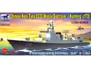 BRONCO maquette bateau nb 5039 Destroyer Marine Chinoise Type 052D Kunming 172 1/350