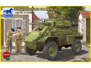 Bronco maquette militaire CB 35081 Humber Armoured Car MK.IV 1/35