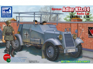 Bronco maquette militaire CB 35051 Adler Kfz.14 Véhicule Radio 1/35