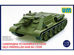 UM maquette militaire 392 SOVIET SELF-PROPELLED ARTILLERY GUN SU-122 III 1943 1/72