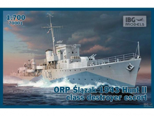 IBG maquette bateau 70001 ORP "SLAZAK" 1943 DESTROYER CLASSE HUNT II 1/700