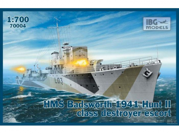 IBG maquette bateau 70004 HMS "BADSWORTH" DESTROYER CLASSE HUNT II 1941 1/700