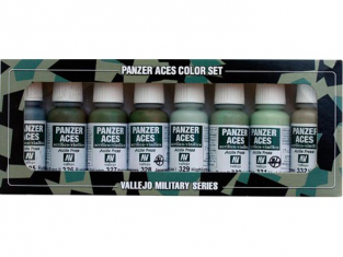 Vallejo Set Panzer Aces 70127 Set n°4 Uniformes 8 x 17ml