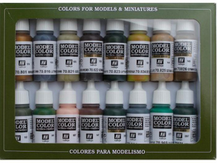 Vallejo Set Model Color 70114 Camouflage Allemand 16 x 17ml