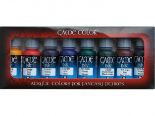 Vallejo Set Game Color 72996 Gamme Ink (Encre) 8 x 17ml
