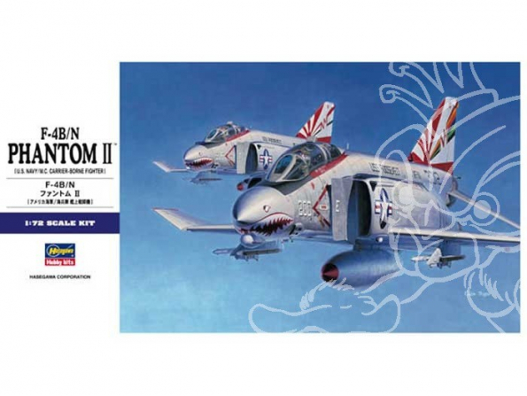 HASEGAWA maquette avion 01566 McDonnell Douglas F-4B/N Phantom II 1/72