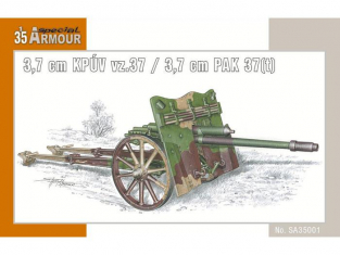 Special armour maquette militaire 35001 3,7 cm KPUV vz.37 / 3,7 cm PAK 37(t) 1/35