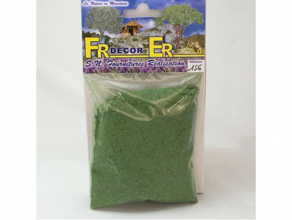 Fr decor 156 Flocages chine vert moyen poils 1mm Fabriqué en France