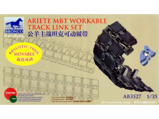 BRONCO maquette militaire 3527 CHENILLES POUR ARIETE C-1 1/35