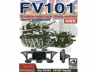 Afv club accessoire vehicule militaire 35290 SET CHENILLES MAILLON Par MAILLON Pour FV101 (Début De Production) 1/35