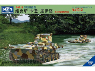 Riich Lodels maquette militaire 35-002 VCL CHAR LÉGER AMPHIBIE A4E12 (Tardif)- ARMÉE CHINOISE 1939 1/35