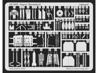 EDUARD photodecoupe avion 73350 Super Etendard Academy 1/72