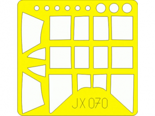 Eduard Express Mask JX070 P-47D-20 Trumpeter 1/32