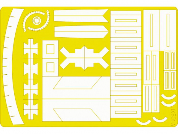 Eduard Express Mask JX501 F-4 Useful areas Tamiya 1/32