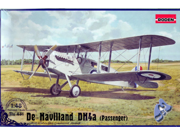 RODEN maquettes avion 431 DE HAVILLAND DH4a 1/48