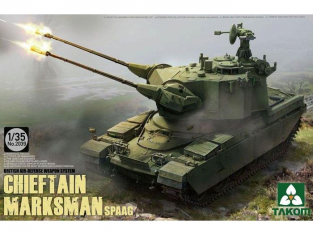 Takom maquette militaire 2039 SYSTEME DE DEFENSE AA BRITANNIQUE CHIEFTAIN MARKSMAN SPAAG 1/35