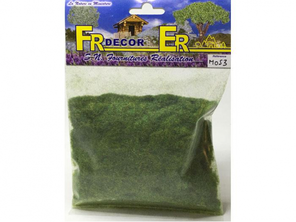 Fr decor M053 Flocages Herbe gazon chine vert clair poil 3mm 500cc Fabriqué en France