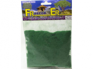 Fr decor M055 Flocages Herbe gazon chine vert moyen poil 3mm 500cc Fabriqué en France