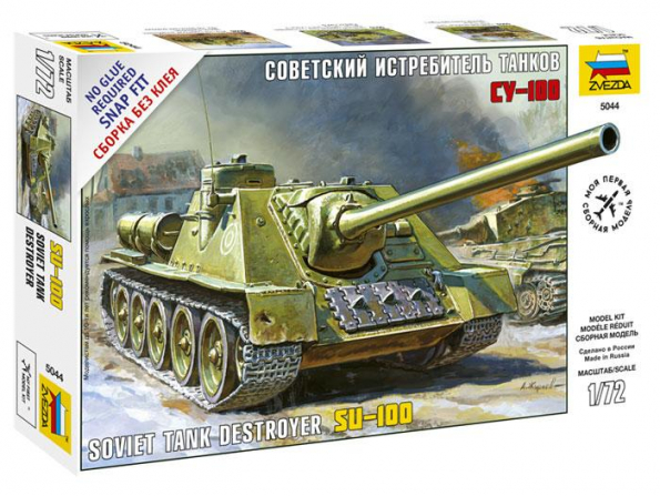 Zvezda maquette militaire 5044 SU-100 destructeur de char Sovietique 1/72