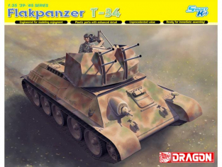 Dragon maquette militaire 6599 Flakpanzer T-34 Smart Kit 1/35
