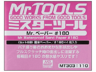 Mr Hobby MT303 MR.WATERPROOF papier a poncer #180