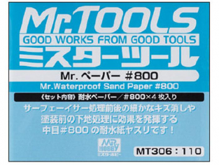 Mr Hobby MT306 MR.WATERPROOF papier a poncer #800