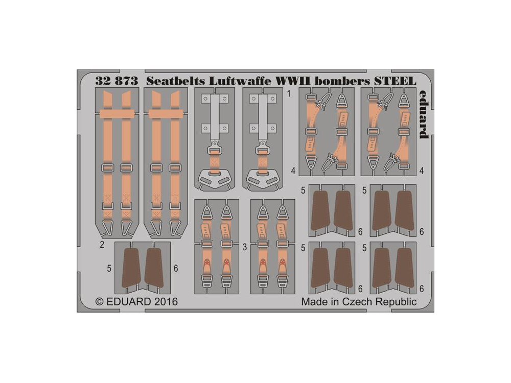 Ceintures De Sécurité En Acier Pour Maquette Avion A20G 1/32 - Eduard