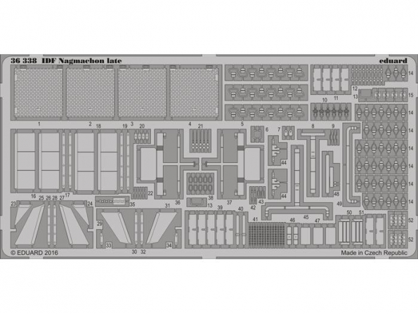 Eduard photodecoupe militaire 36338 IDF Nagmachon Fin de production Tiger Models 1/35