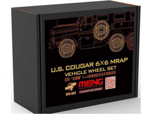 Meng accesooires maquette SPS-024 SET ROUES Pour US COUGAR 6X6 MRAP 1/35